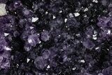 Sparkling Deep Purple Amethyst Geode Section - Uruguay #306896-2